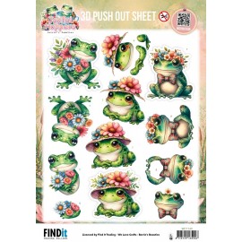 3D Pushout Sheet - Berries Beauties - Joyful Hoppers - Bouquet Of Joy