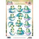 3D Pushout Sheet - Berries Beauties - Joyful Hoppers - A Cup Of Frog