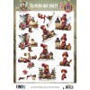 3D Pushout Sheet - Berries Beauties - Fairy Christmas - Lantern
