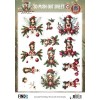3D Pushout Sheet - Berries Beauties - Fairy Christmas - Christmas Fairy