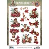 3D Pushout Sheet - Berries Beauties - Fairy Christmas - Poinsettia