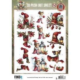 3D Pushout Sheet - Berries Beauties - Fairy Christmas - A Little Sad