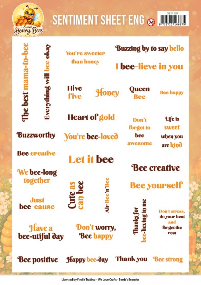 Berries Beauties - Sweet Honey Bees - Push Out - Sentiments - ENG
