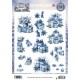 3D Pushout Sheet - Berries Beauties - Blue Christmas - Christmas Presents