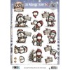 3D Pushout Sheet - Berries Beauties - Whimsical Christmas - Penguins