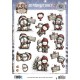 3D Pushout Sheet - Berries Beauties - Whimsical Christmas - Penguins