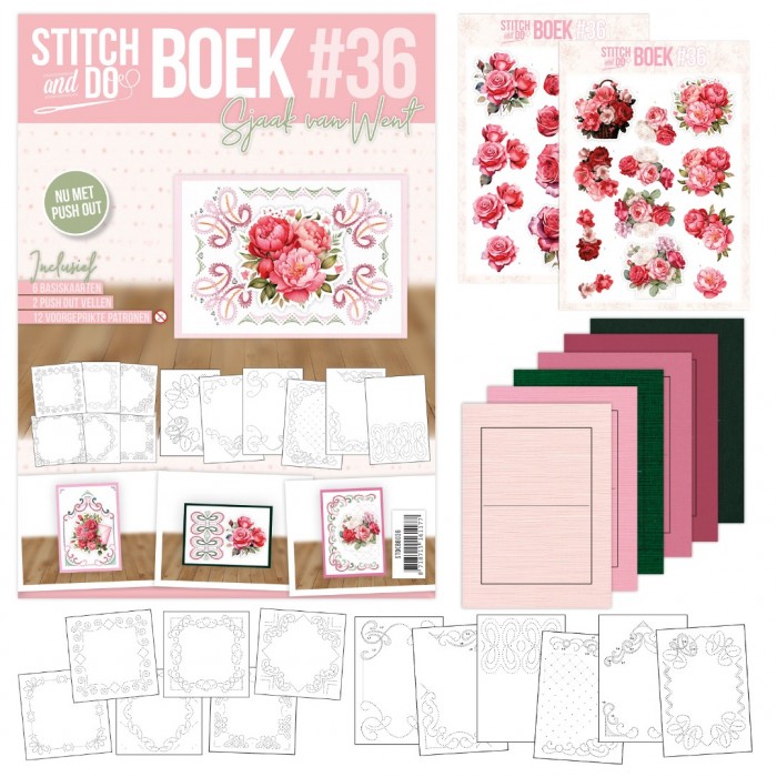 Stitch & Do boek A6 - Roses