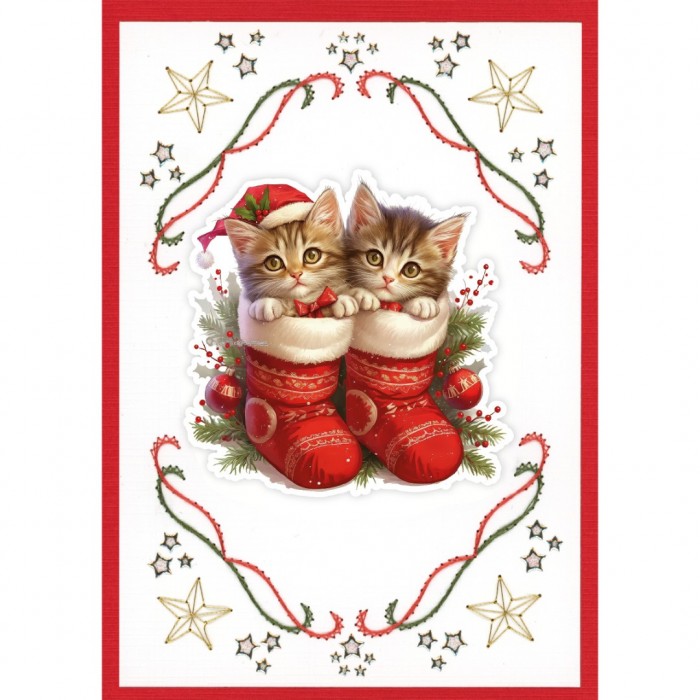Stitch & Do boek A6 - 37 - Warm Christmas Paws
