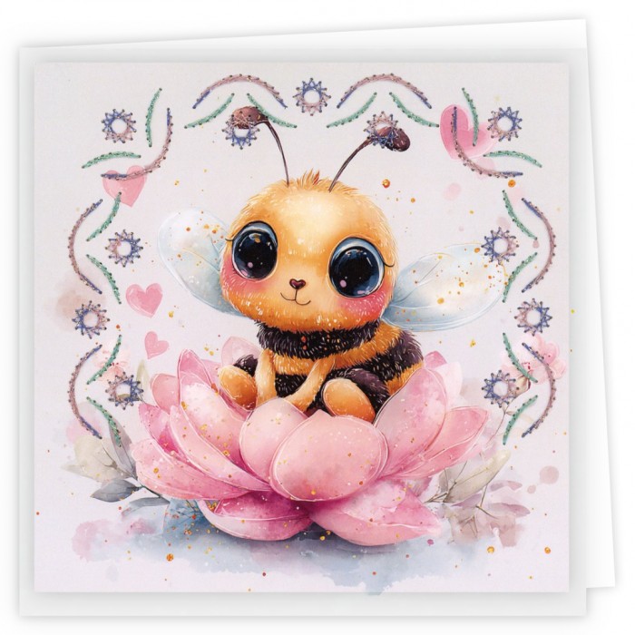 Stitch and Do PP cards 29 - Cute Bees