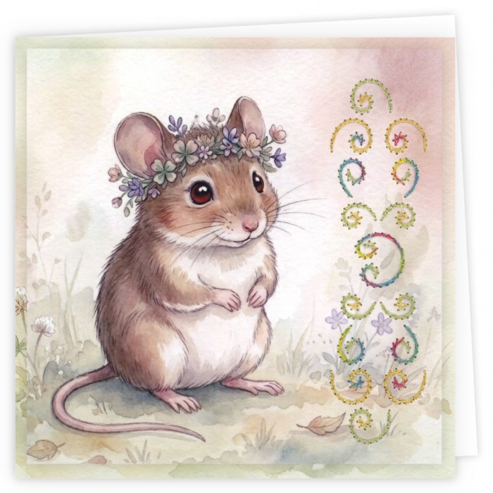 Stitch and Do Cards 34 - Cute Mice