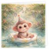 Stitch and Do Cards 35 - Birthday Monkey