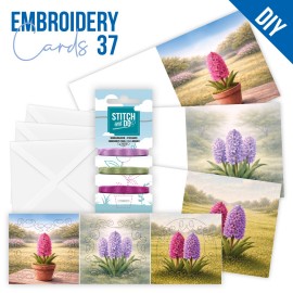 Stitch and Do Cards 37 - Spring Hyacinth