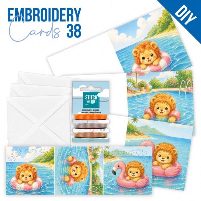 Stitch and Do Cards 38 - Sweet Summer Lion