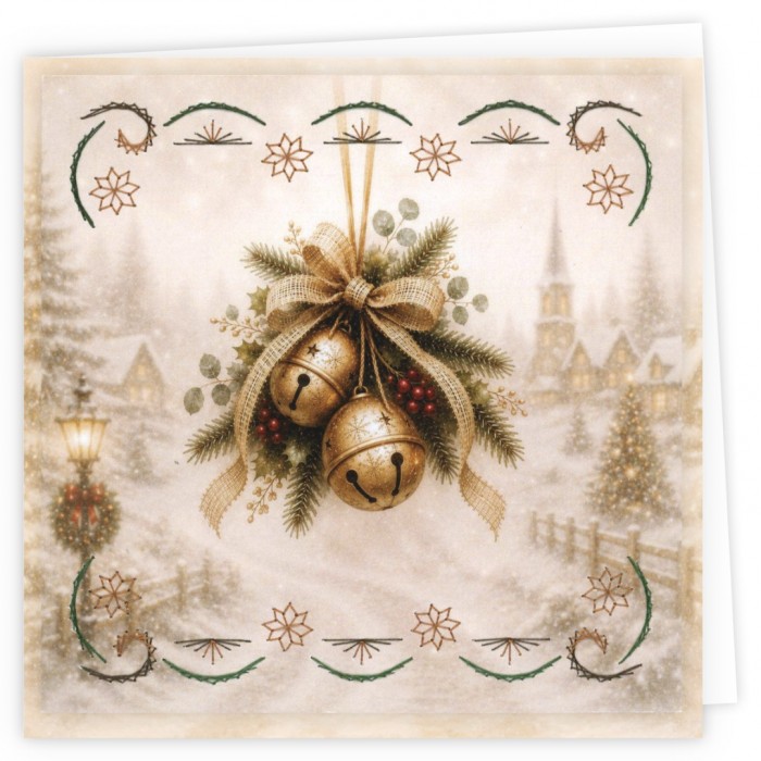 Stitch and Do Cards 41 - Joyful Christmas Bells