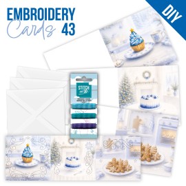Stitch and Do Cards 43 - Blue Christmas Treats Stitch and Do Cards 43 - Blue Christmas Treats