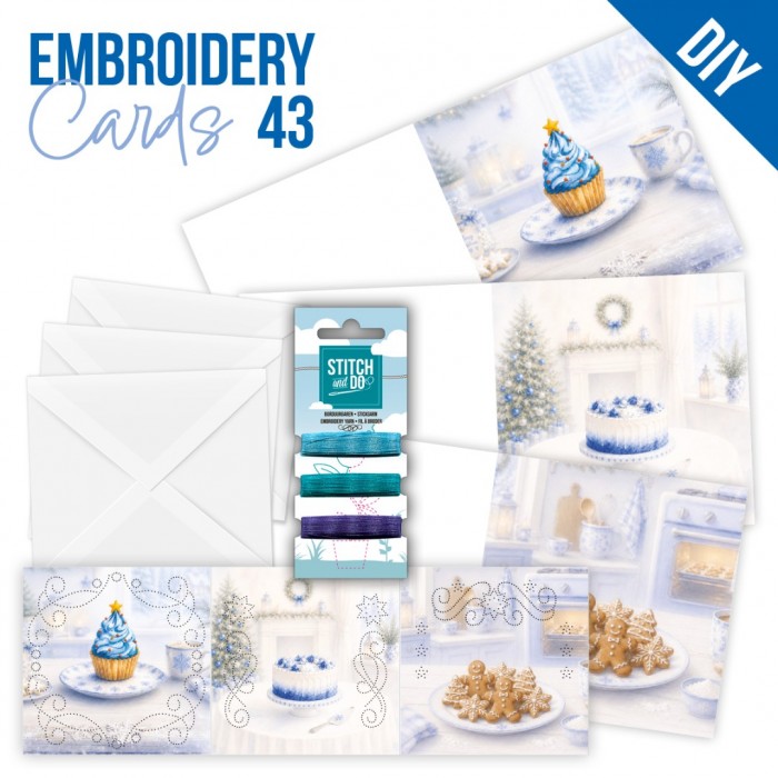 Stitch and Do Cards 43 - Blue Christmas Treats