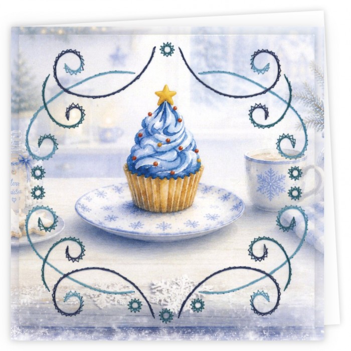 Stitch and Do Cards 43 - Blue Christmas Treats