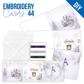 Stitch and Do Cards 44 - Blue Christmas Feelings Stitch and Do Cards 44 - Blue Christmas Feelings