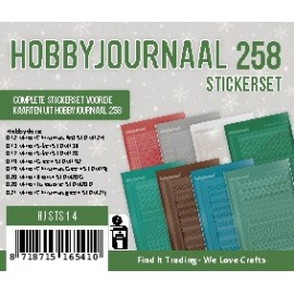 Stickerset Hobbyjournaal 258 (Dies - Berries Beauties - Whimsical Christmas - Festive Forest)