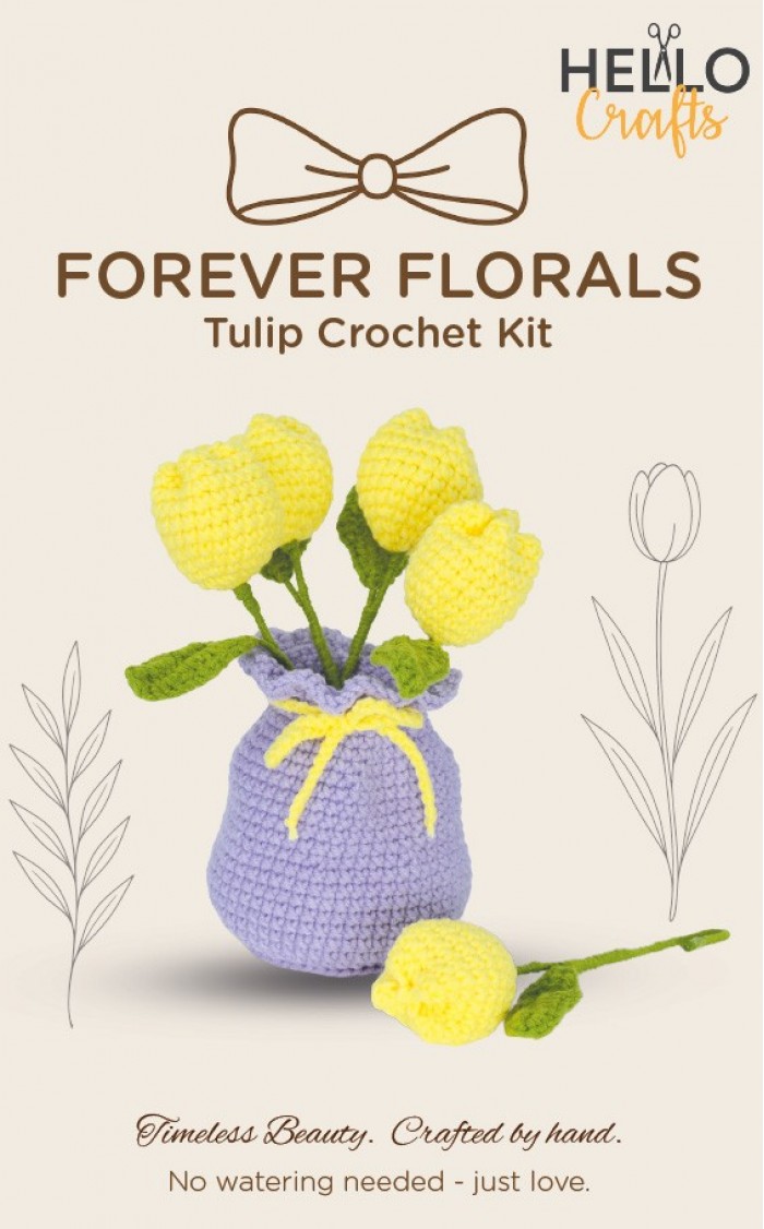 Forever Florals - Yellow Tulips