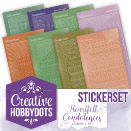 Creative Hobbydots Stickerset 25 - Jeanine's Art - Heartfelt Condolences