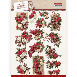3D Cutting Sheet - Amy Design - From Santa with Love - Red Bow