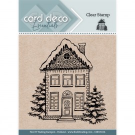 Card Deco Essentials Clear Stamps - Christmas House