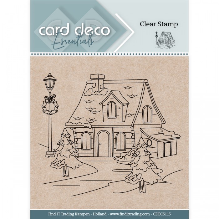 Card Deco Essentials Clear Stamps - Christmas Scene 