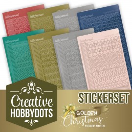 Creative Hobbydots Stickerset 28 - Precious Marieke - Golden Christmas