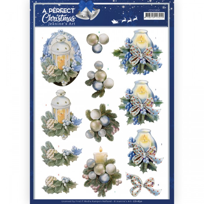 3D Cutting Sheet - Jeanine's Art - A Perfect Christmas - Christmas Candles