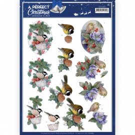 3D Cutting Sheet - Jeanine's Art - A Perfect Christmas - Christmas Birds