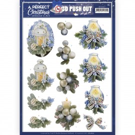 3D Push Out - Jeanine's Art - A Perfect Christmas - Christmas Candles