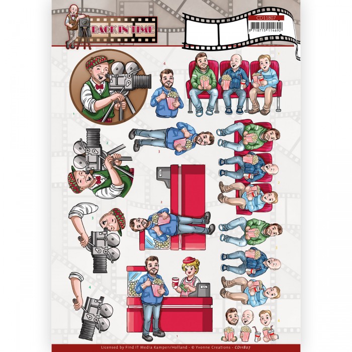 3D Cutting Sheet - Yvonne Creations - Big Guys - Back in Time - Movie