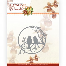 Dies - Precious Marieke - Flowers and Friends - Circle with Birds