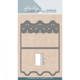 Card Deco Essentials Frame Dies - Blooming Lace Border - A5