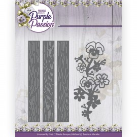 Dies - Precious Marieke - Purple Passion - Fence with Pansies