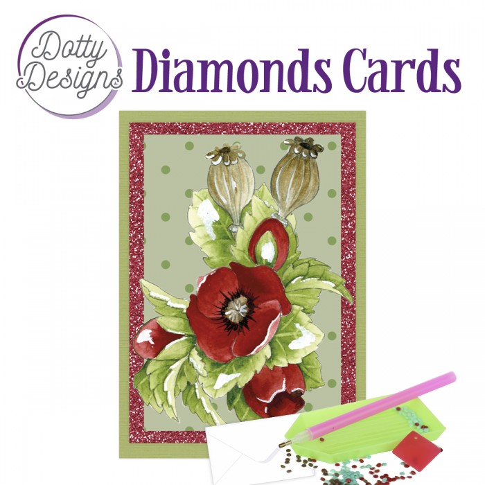 Dotty Designs Diamond Cards - Poppy 