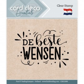 Card Deco Essentials - Clear Stamps - De beste wensen