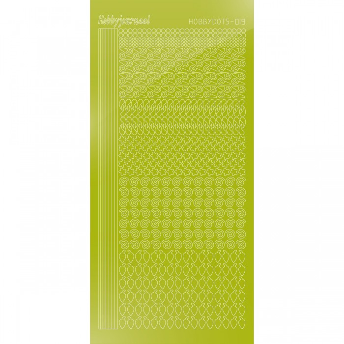 Hobbydots sticker 19 - Mirror Leaf Green 