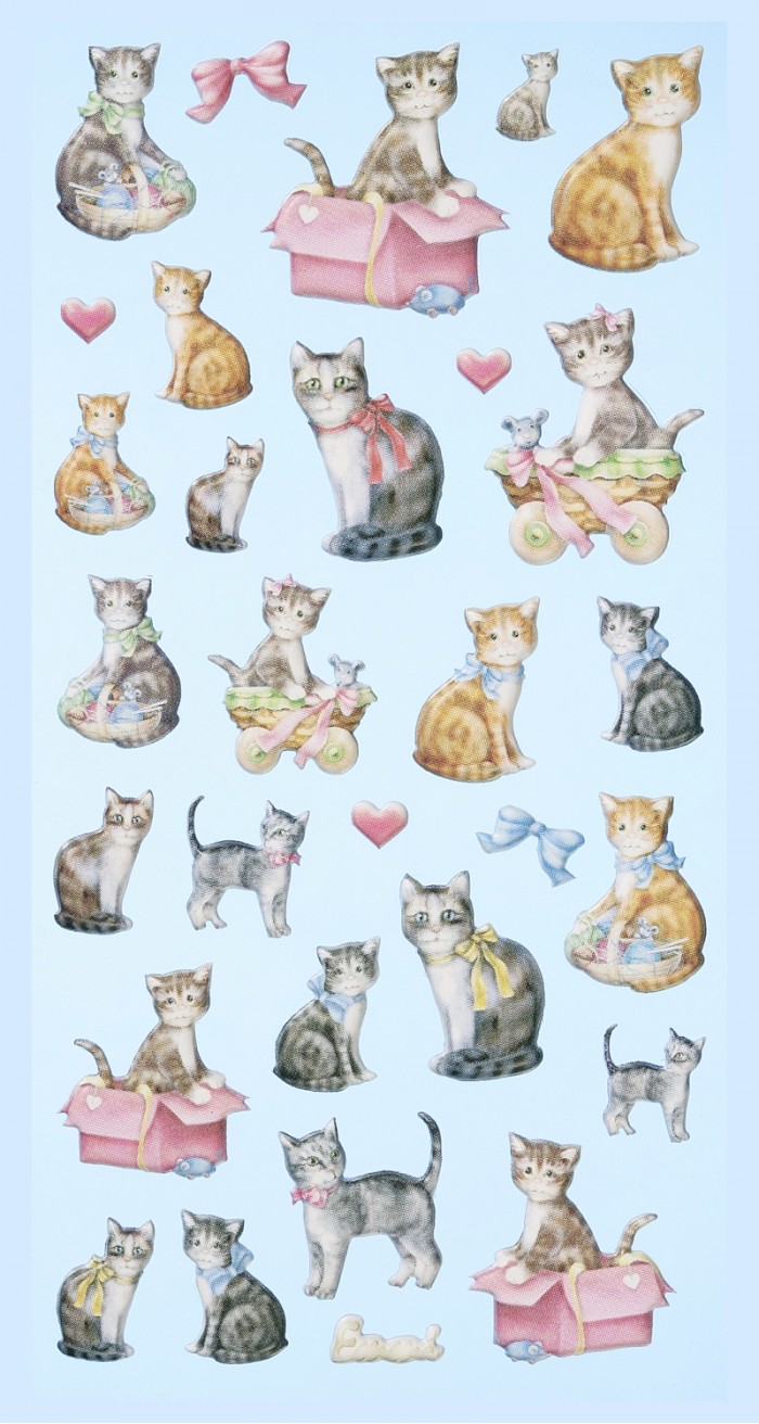 SOFTY-Stickers Katten