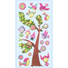 SOFTY-Stickers Vogels