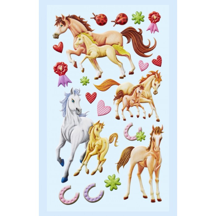 SOFTY Stickers Paarden II 