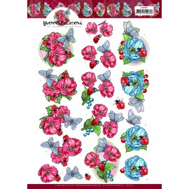 3D Cutting Sheet - Yvonne Creations - Ladybug and Butterfly