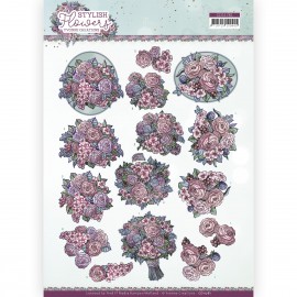 3D Cutting Sheet - Yvonne Creations - Stylish Flowers - Sweet Bouquet
