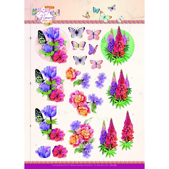 3D Cutting Sheet - Jeanine's Art - Perfect Butterfly Flowers - Anemone 
