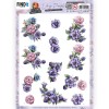 3D Push Out - Yvonne Creations - Very Purple - Blackberries