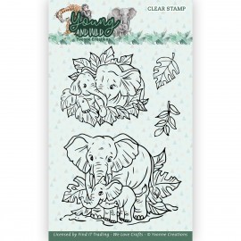 Clear Stamps - Yvonne Creations - Young and Wild - Elephant