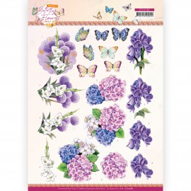 3D Cutting Sheet - Jeanine's Art - Perfect Butterfly Flowers - Hydrangea