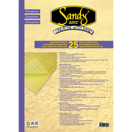 Sandy Art® Folie Transparant dubbelzijdig klevend 25x A4 vellen