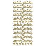 Sticker Van harte beterschap goud (x10)
